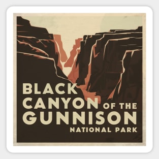 Vintage Black Canyon National Park Sticker